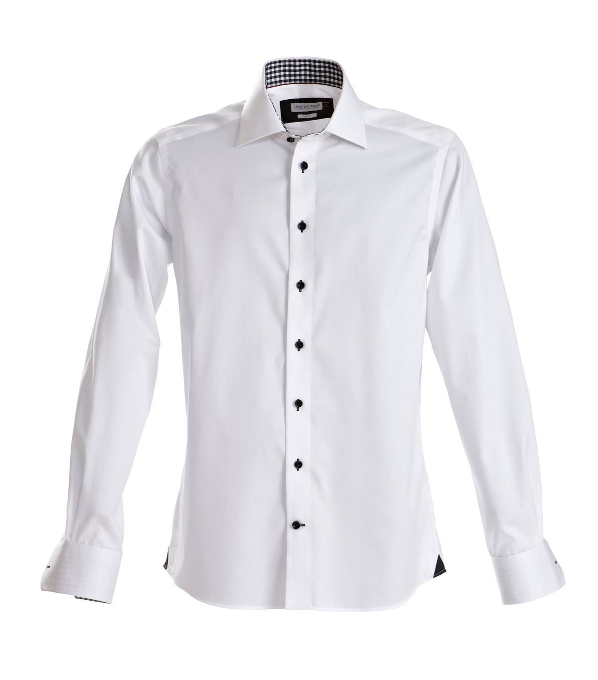 J.Harvest & Frost RB20 Twill Regular Weiss/Schwarz, Produktansicht