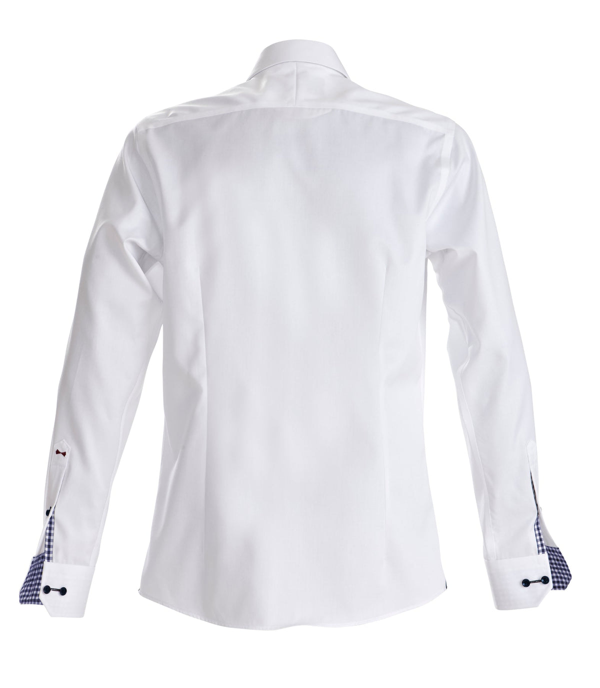J.Harvest & Frost RB20 Twill Slim Weiss/Marineblau, Rückansicht