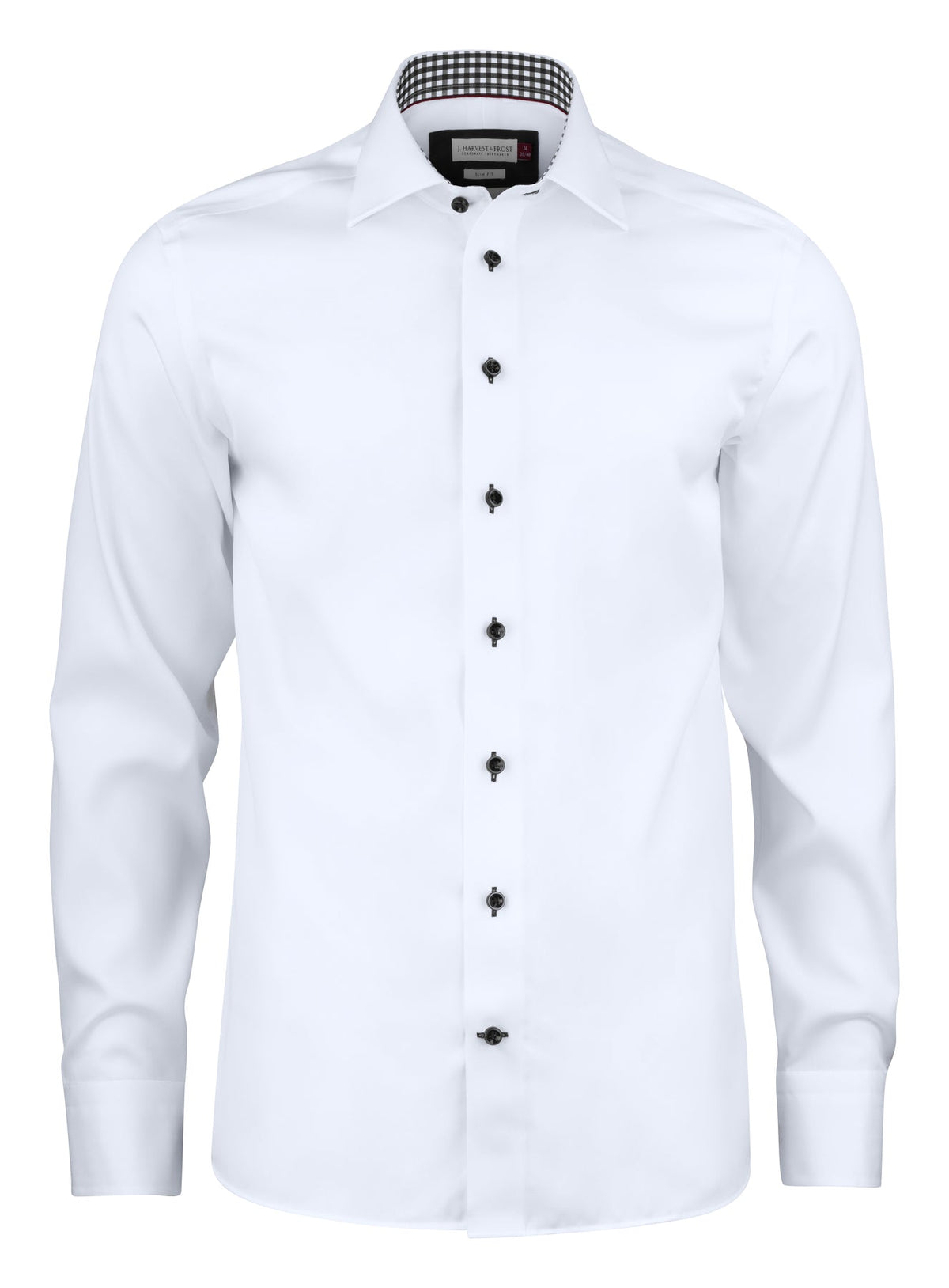J.Harvest & Frost RB20 Twill Slim Weiss/Schwarz, Vorderansicht