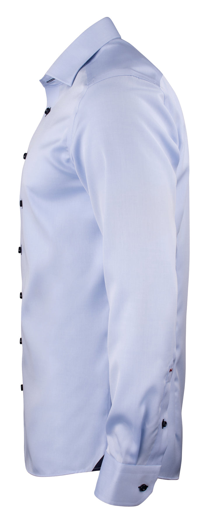 J.Harvest & Frost RB20 Twill Slim Himmelblau, Seitenansicht links