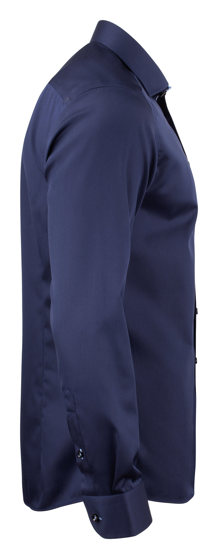 J.Harvest & Frost RB20 Twill Slim Marineblau/Himmelblau, Seitenansicht rechts