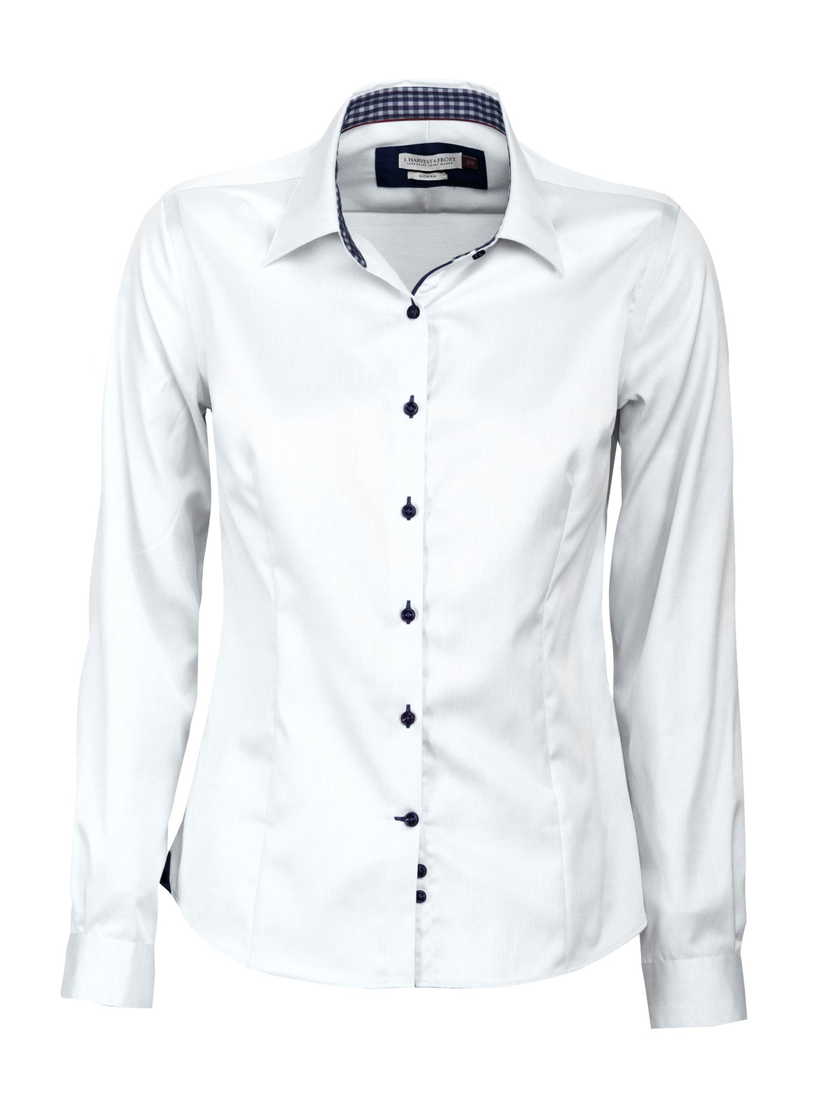 J.Harvest & Frost RB20 Twill Woman Weiss/Marineblau, Produktansicht