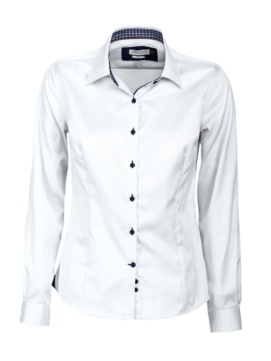 J.Harvest & Frost RB20 Twill Woman Weiss/Marineblau, Produktansicht