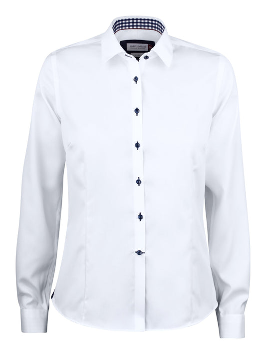J.Harvest & Frost RB20 Twill Woman Weiss/Marineblau, Vorderansicht