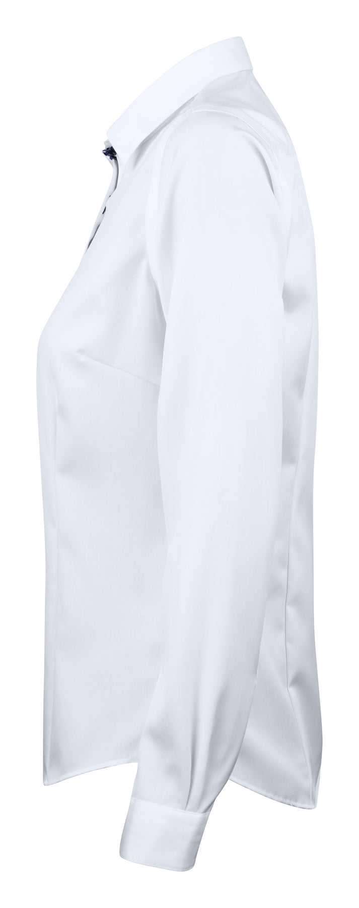 J.Harvest & Frost RB20 Twill Woman Weiss/Marineblau, Seitenansicht links