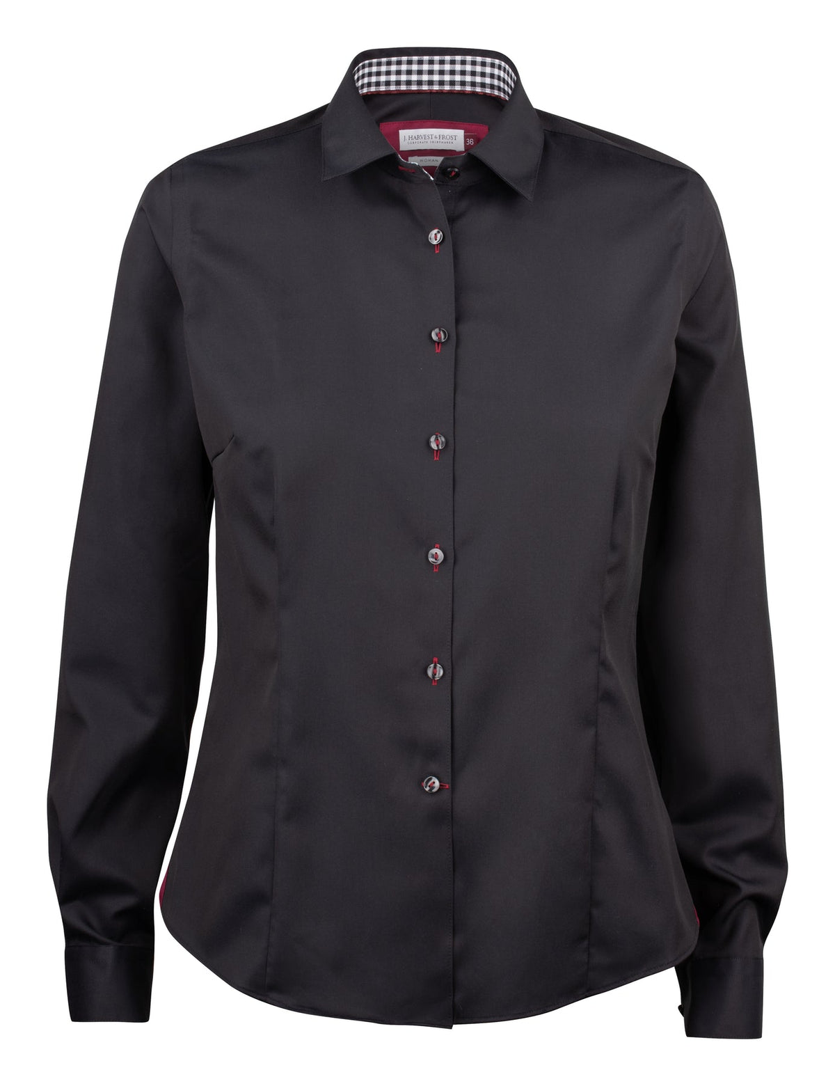 J.Harvest & Frost RB20 Twill Woman Schwarz/Rot, Vorderansicht