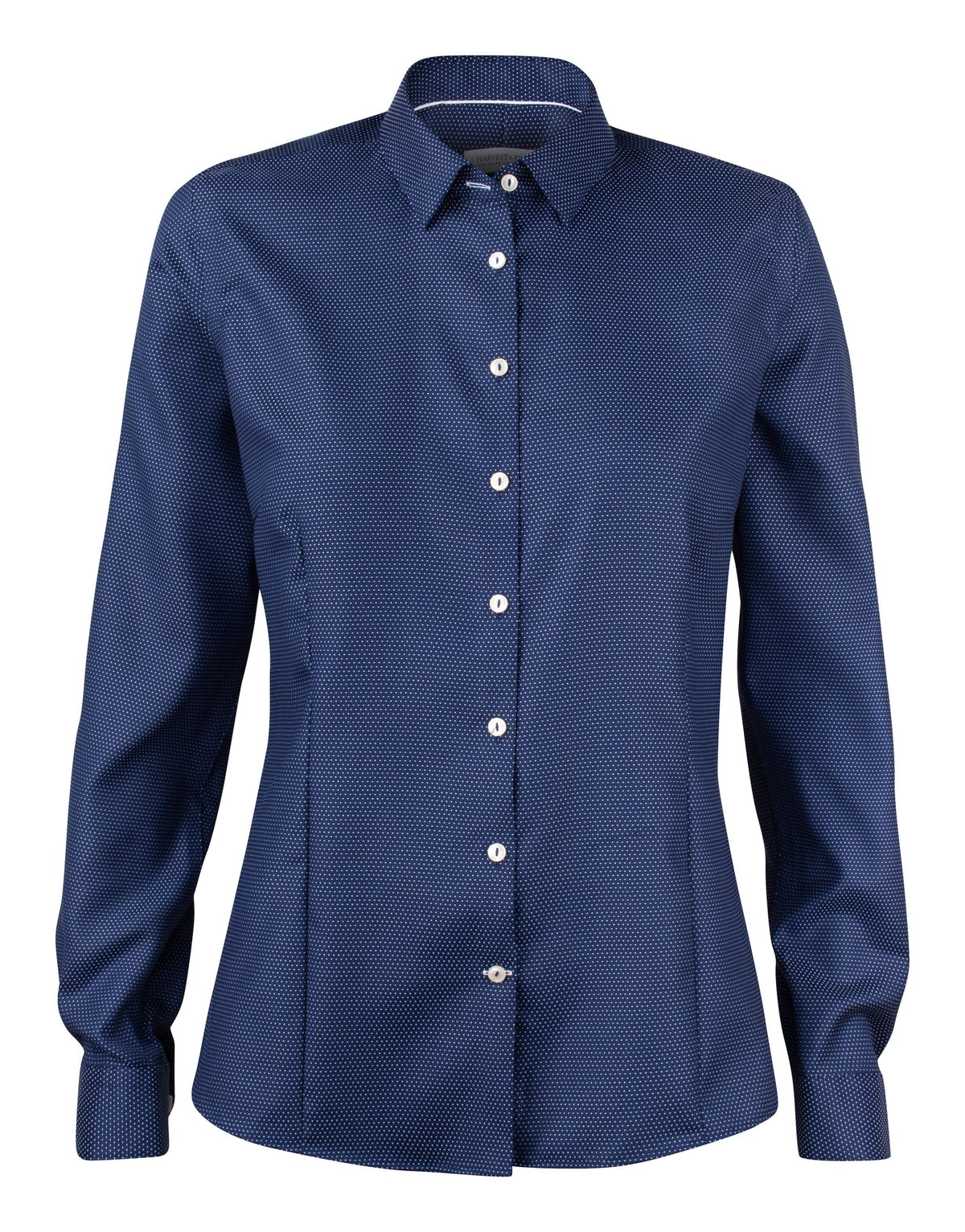 J.Harvest & Frost PB49 Jacquard Woman Marineblau/Weiss gepunktet, Vorderansicht