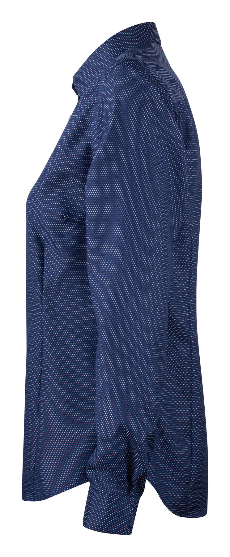 J.Harvest & Frost PB49 Jacquard Woman Marineblau/Weiss gepunktet, Seitenansicht links