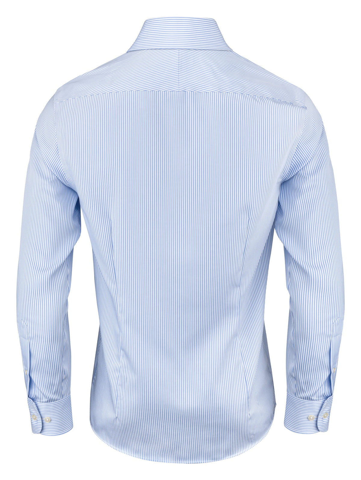J.Harvest & Frost YB50 Twill Regular Hellblau gestreift, Rückansicht