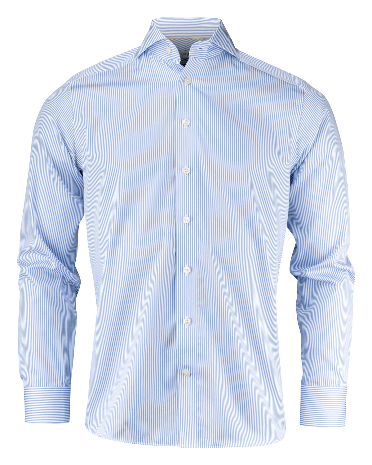 J.Harvest & Frost YB50 Twill Regular Hellblau gestreift, Vorderansicht