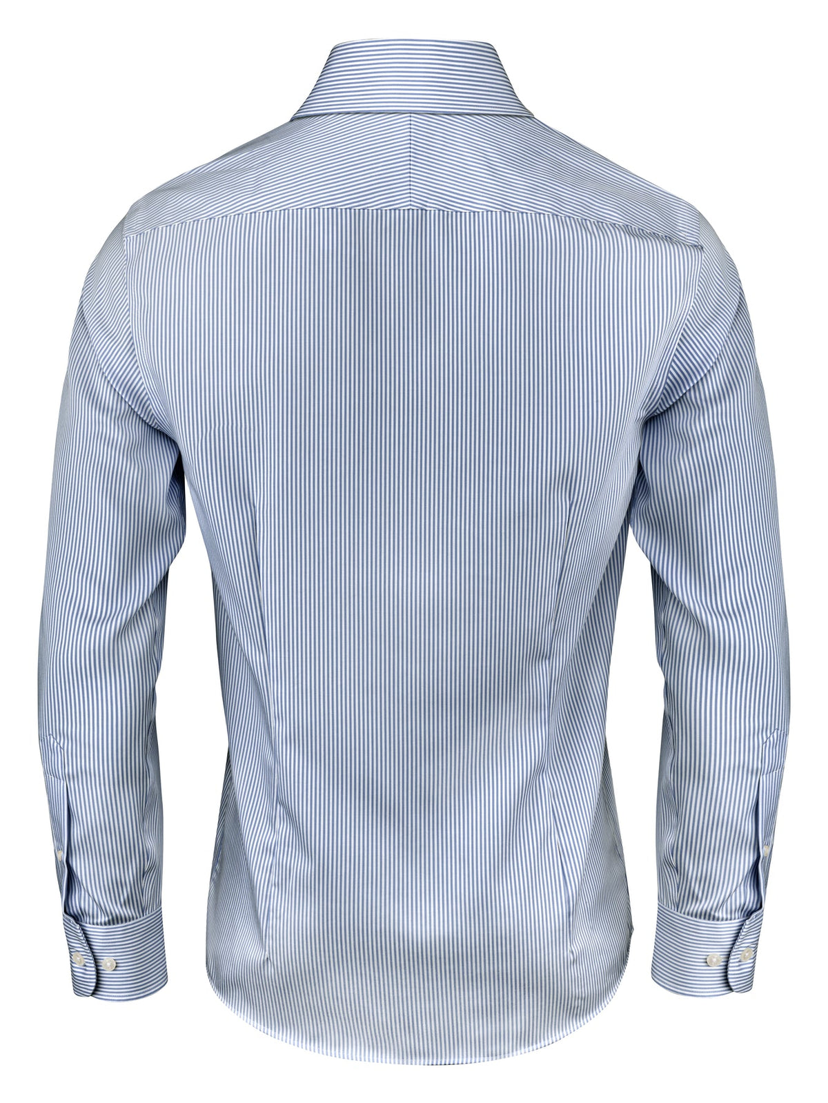 J.Harvest & Frost YB50 Twill Regular Marineblau gestreift, Rückansicht