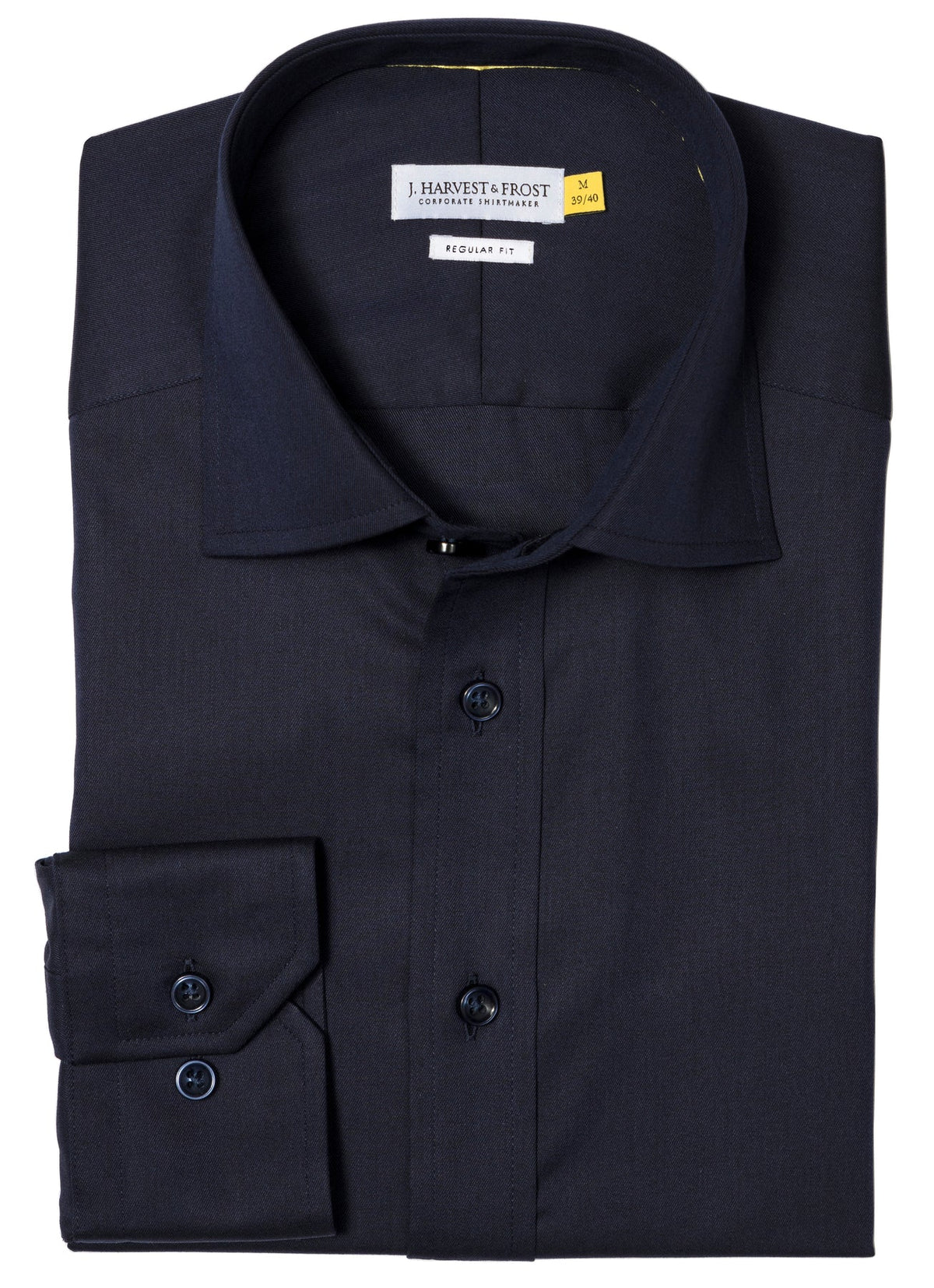J.Harvest & Frost YB50 Twill Regular Marineblau, Detailansicht
