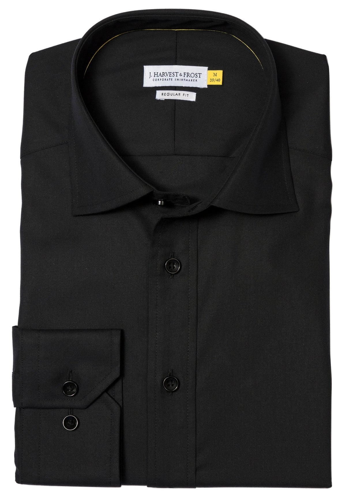 J.Harvest & Frost YB50 Twill Regular Schwarz, Detailansicht