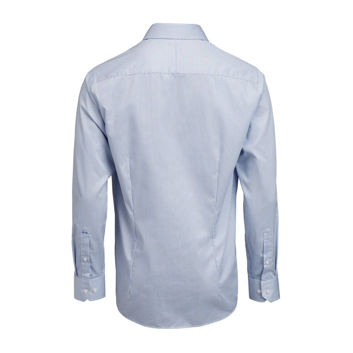 J.Harvest & Frost YB50 Twill Slim Hellblau gestreift, Rückansicht