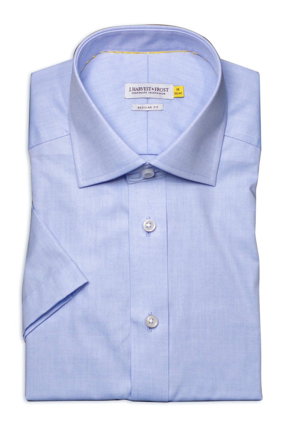 J.Harvest & Frost YB50 Twill S/S Regular Himmelblau, Produktansicht