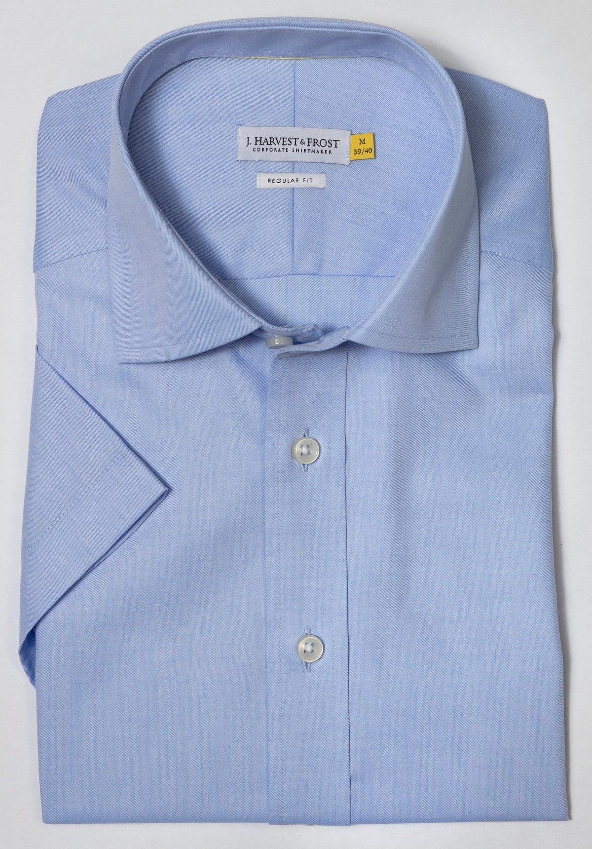 J.Harvest & Frost YB50 Twill S/S Regular Himmelblau, Produktansicht