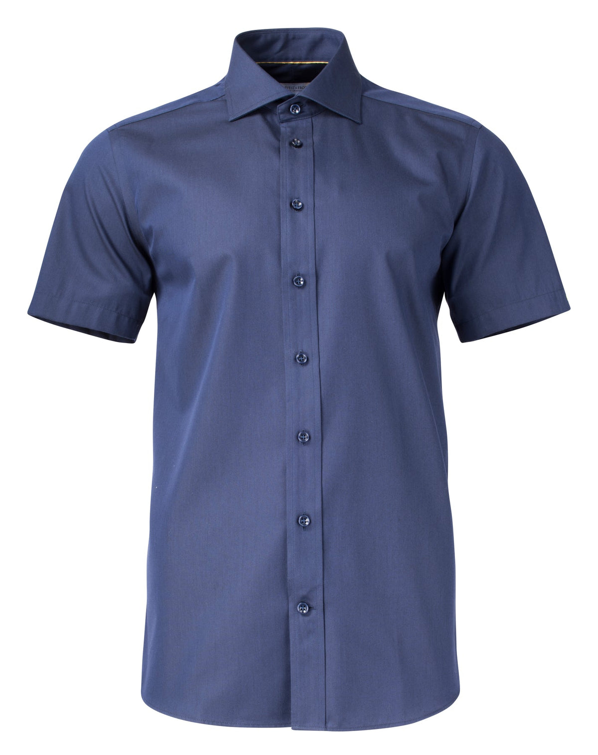 J.Harvest & Frost YB50 Twill S/S Regular Marineblau, Vorderansicht