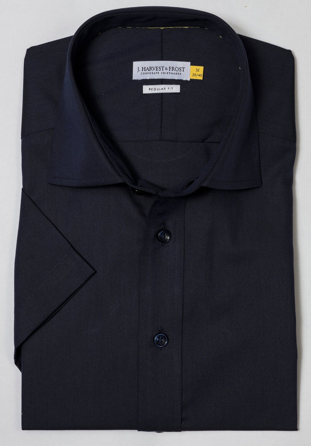 J.Harvest & Frost YB50 Twill S/S Regular Marineblau, Produktansicht
