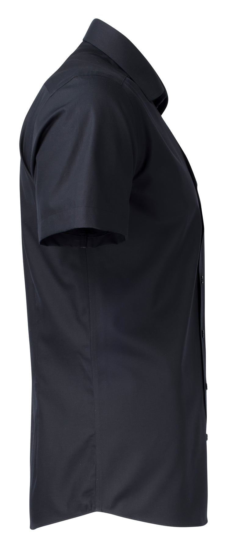 J.Harvest & Frost YB50 Twill S/S Regular Schwarz, Seitenansicht rechts