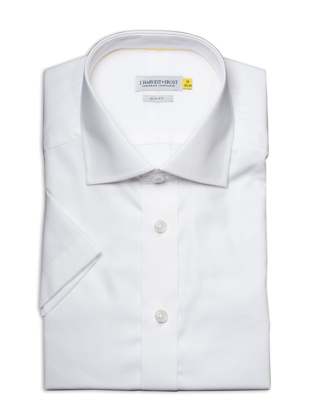 J.Harvest & Frost YB50 Twill S/S Slim Weiss, Produktansicht