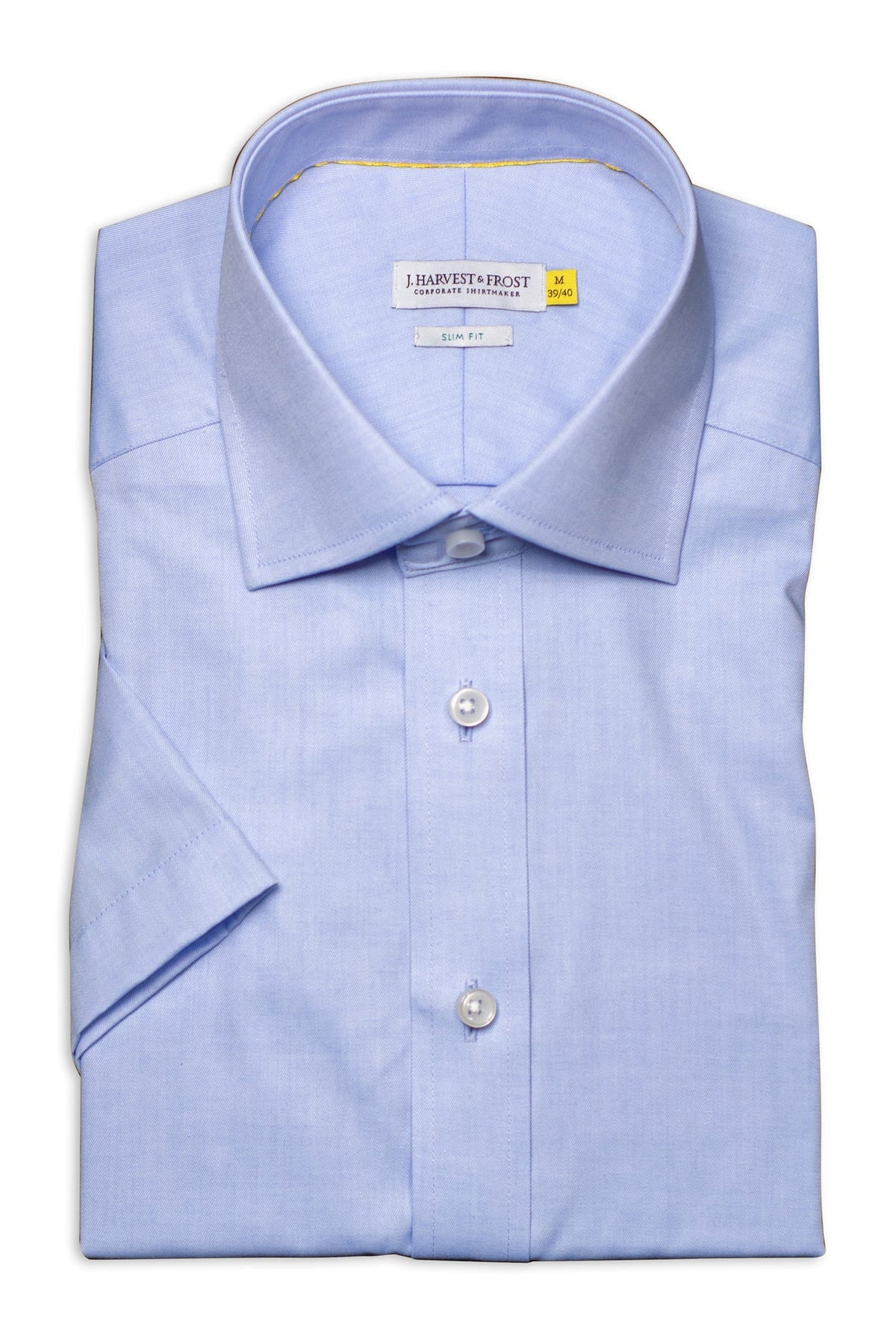J.Harvest & Frost YB50 Twill S/S Slim Himmelblau, Produktansicht
