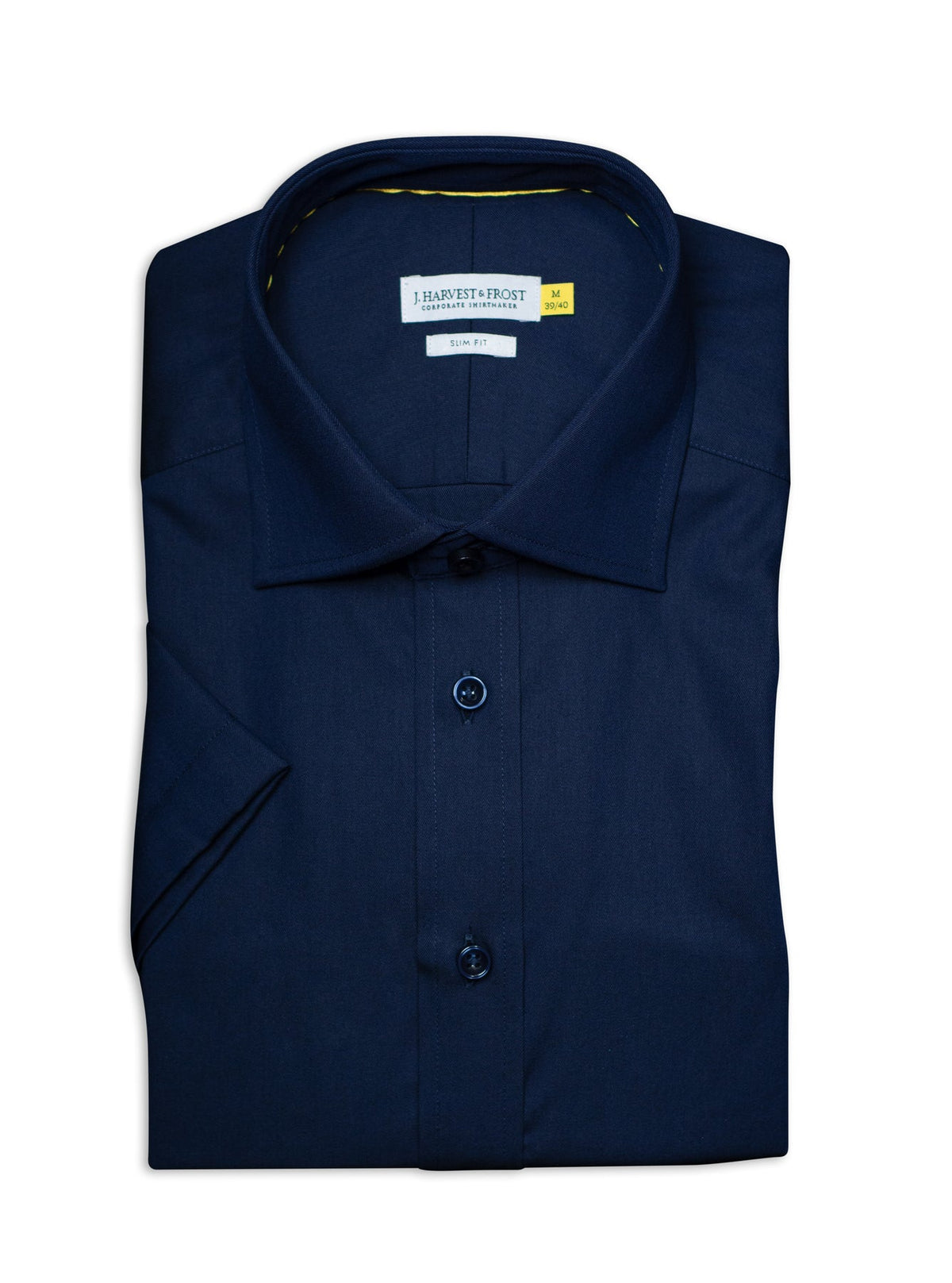 J.Harvest & Frost YB50 Twill S/S Slim Marineblau, Produktansicht