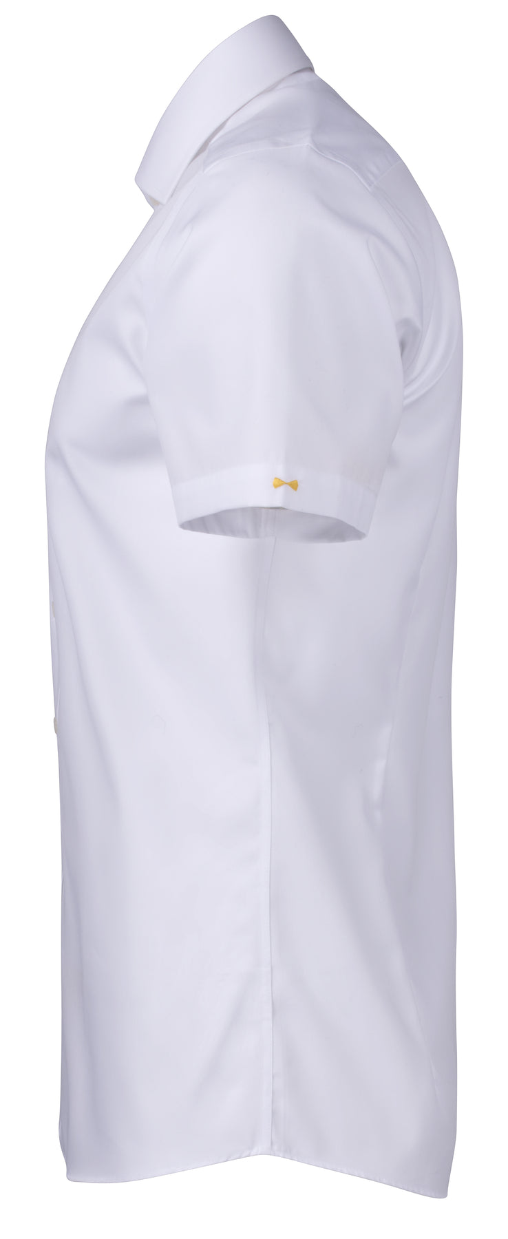J.Harvest & Frost YB50 Twill S/S Slim Weiss, Seitenansicht links