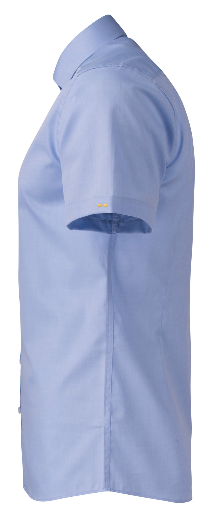 J.Harvest & Frost YB50 Twill S/S Slim Himmelblau, Seitenansicht links