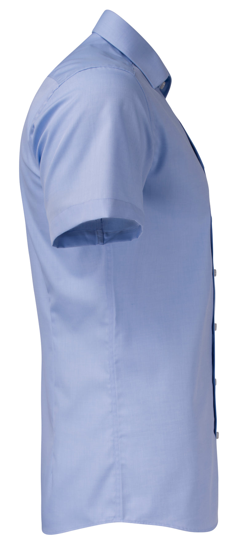 J.Harvest & Frost YB50 Twill S/S Slim Himmelblau, Seitenansicht rechts