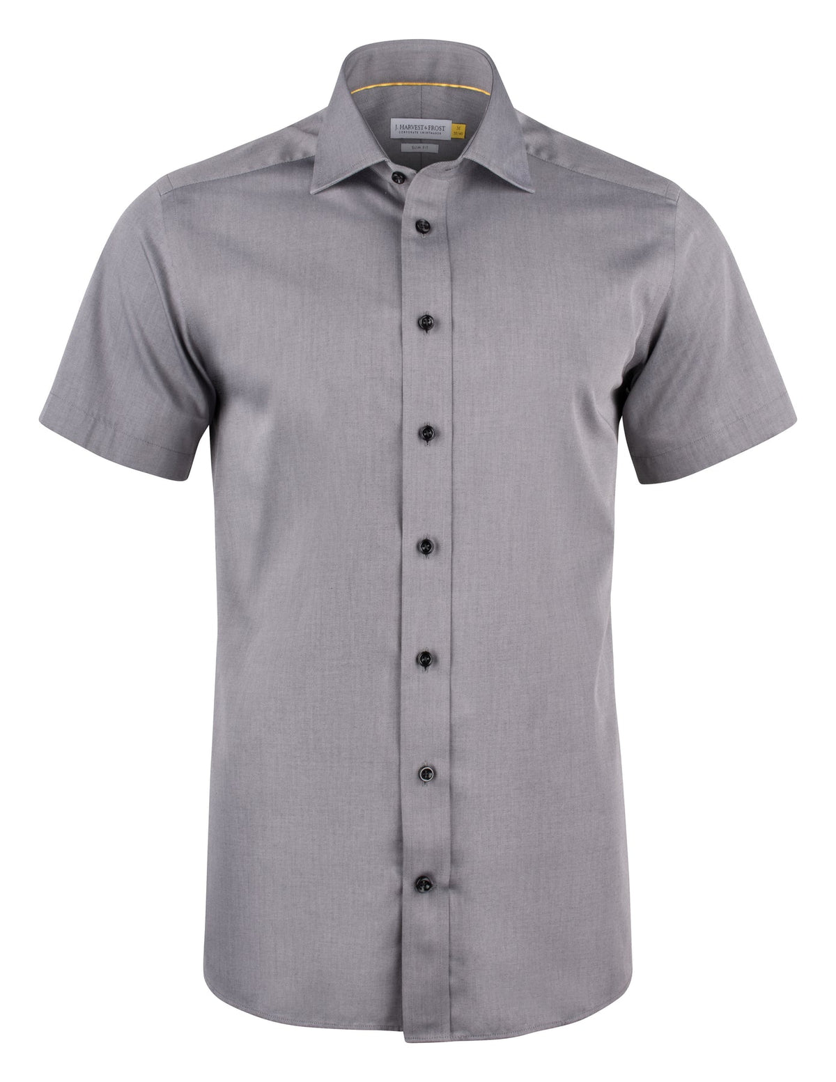 J.Harvest & Frost YB50 Twill S/S Slim Grau, Vorderansicht