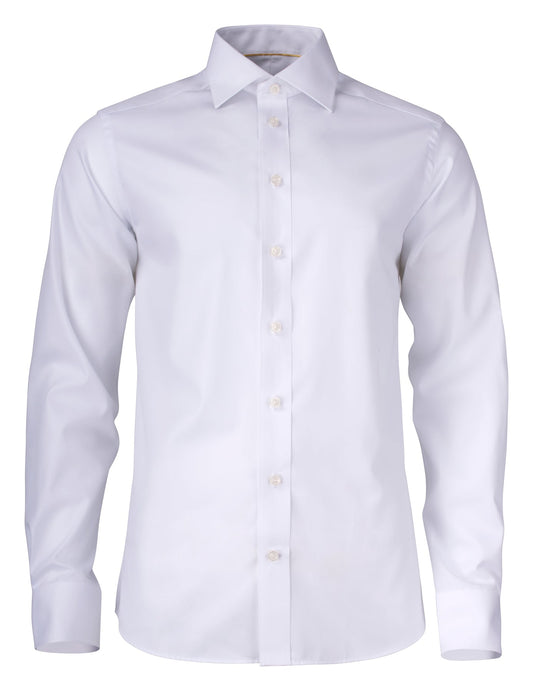 J.Harvest & Frost YB50 Twill Extra Long Slim Fit Weiss, Vorderansicht