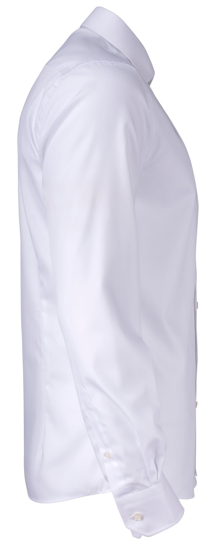J.Harvest & Frost YB50 Twill Extra Long Slim Fit Weiss, Seitenansicht rechts