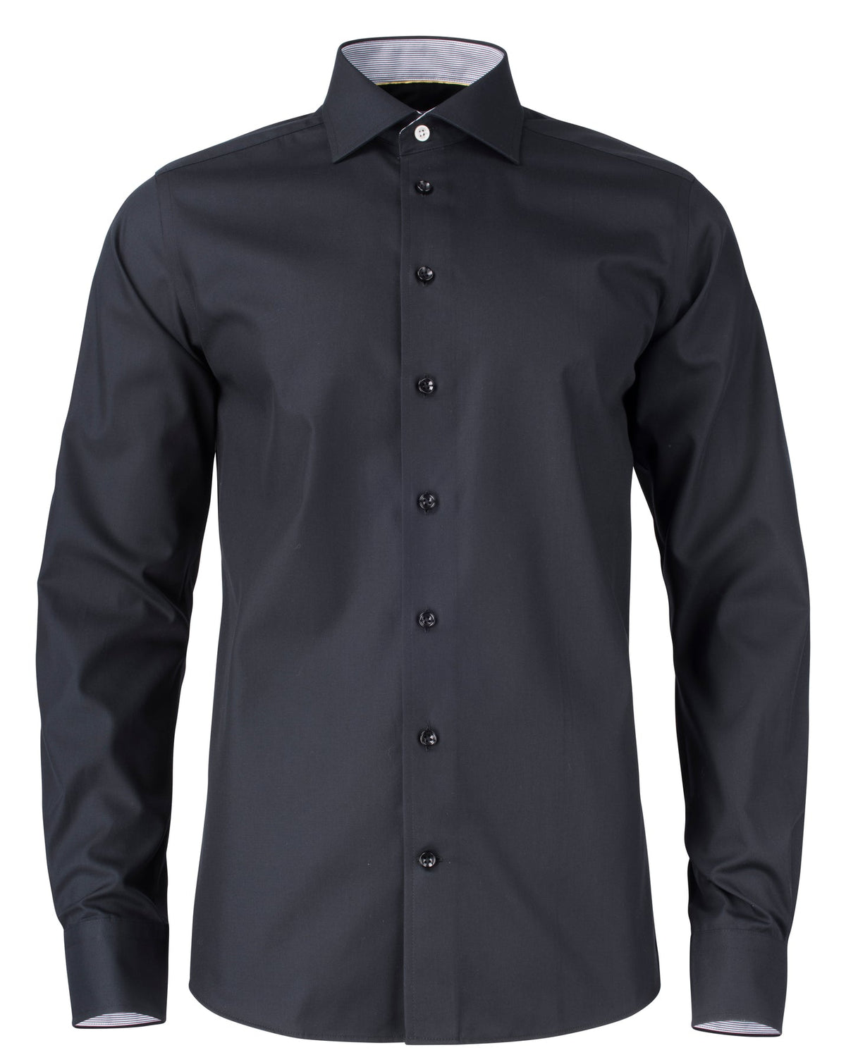J.Harvest & Frost YB51 Twill Regular Schwarz, Vorderansicht