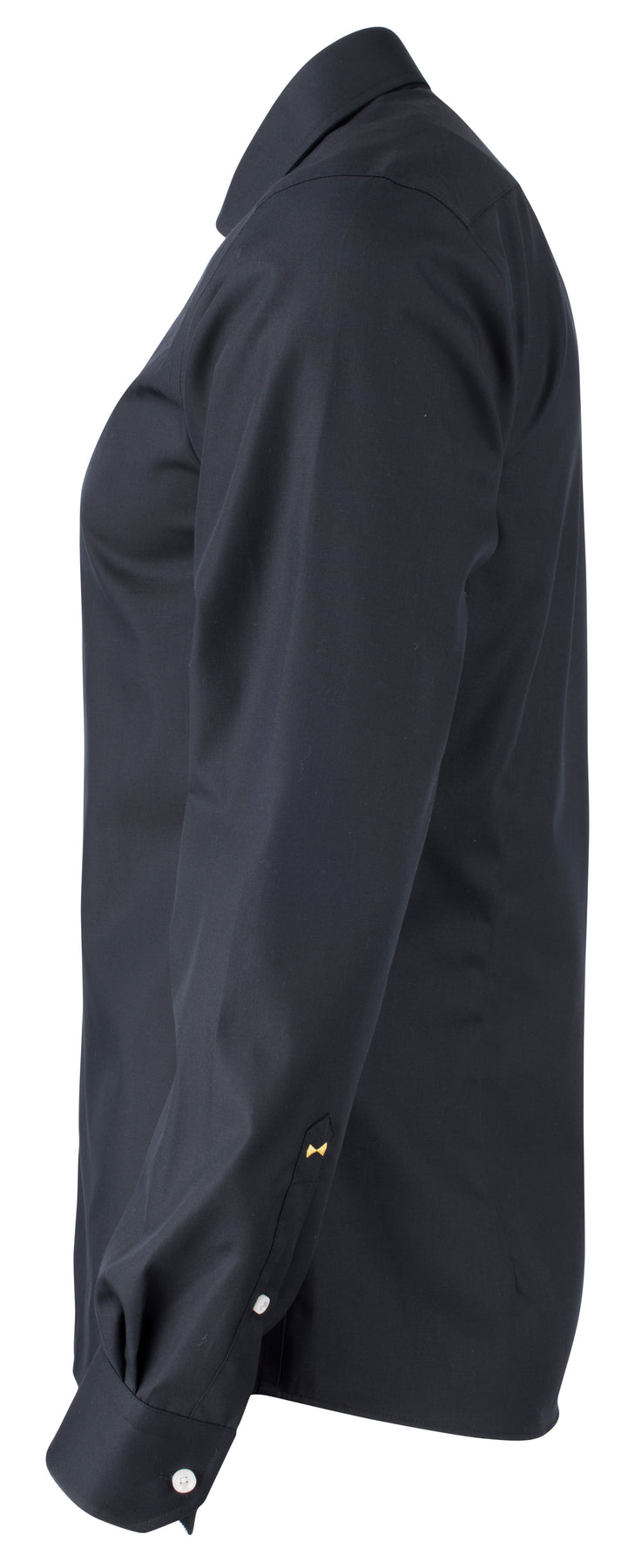 J.Harvest & Frost YB51 Twill Regular Schwarz, Seitenansicht links