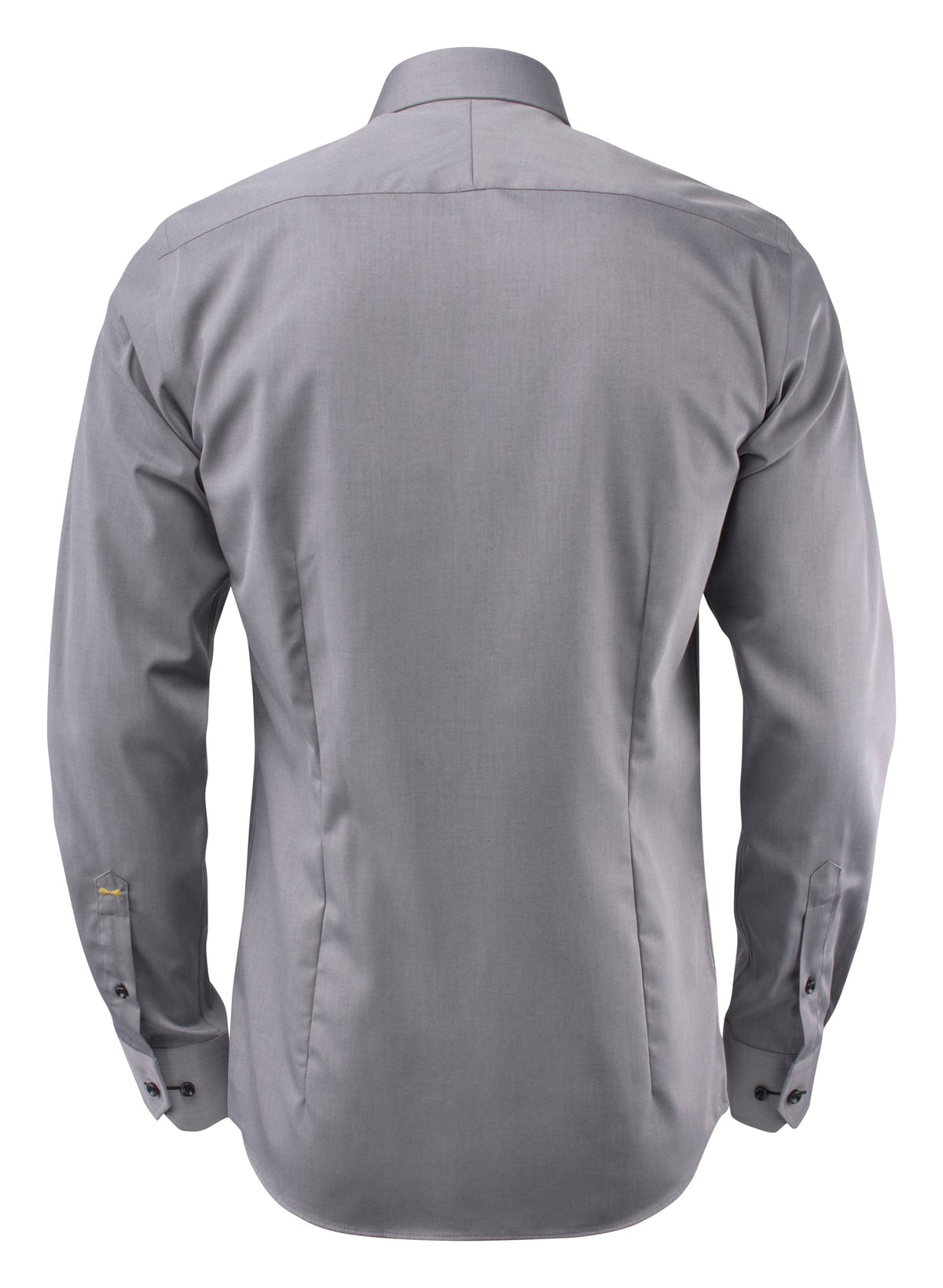 J.Harvest & Frost YB51 Twill Regular Grau/Schwarz, Rückansicht