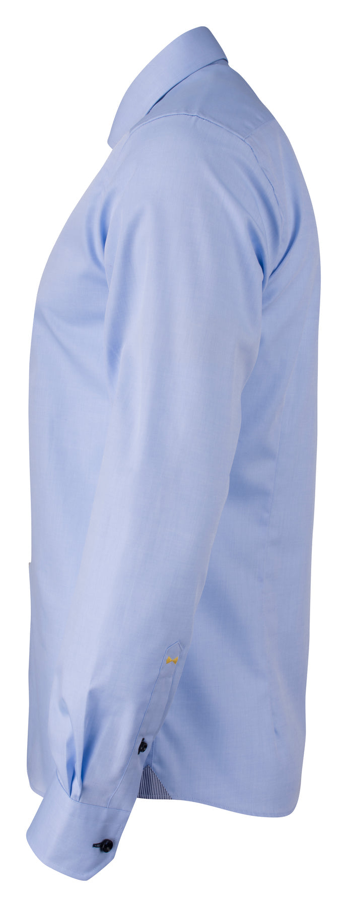 J.Harvest & Frost YB51 Twill Slim Himmelblau/Marineblau, Seitenansicht links