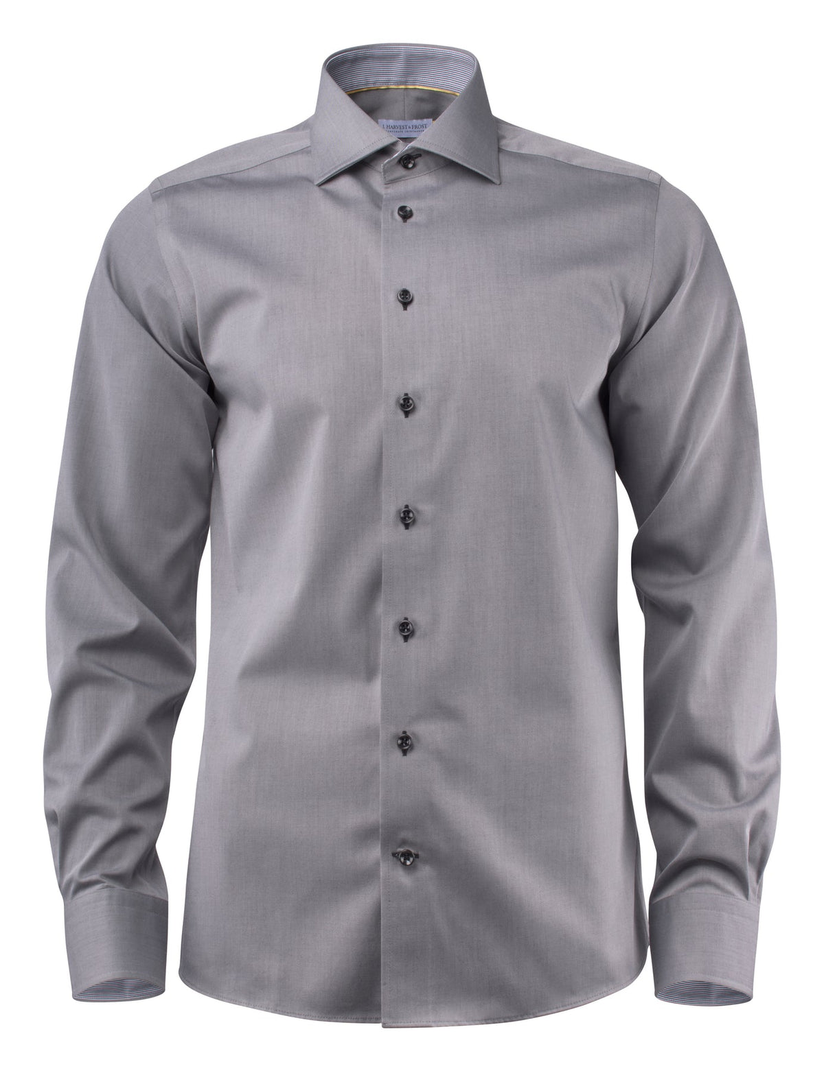 J.Harvest & Frost YB51 Twill Slim Grau/Schwarz, Vorderansicht
