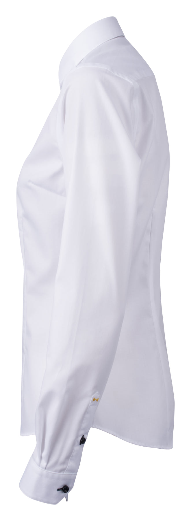 J.Harvest & Frost YB51 Twill Woman Weiss/Himmelblau, Seitenansicht links