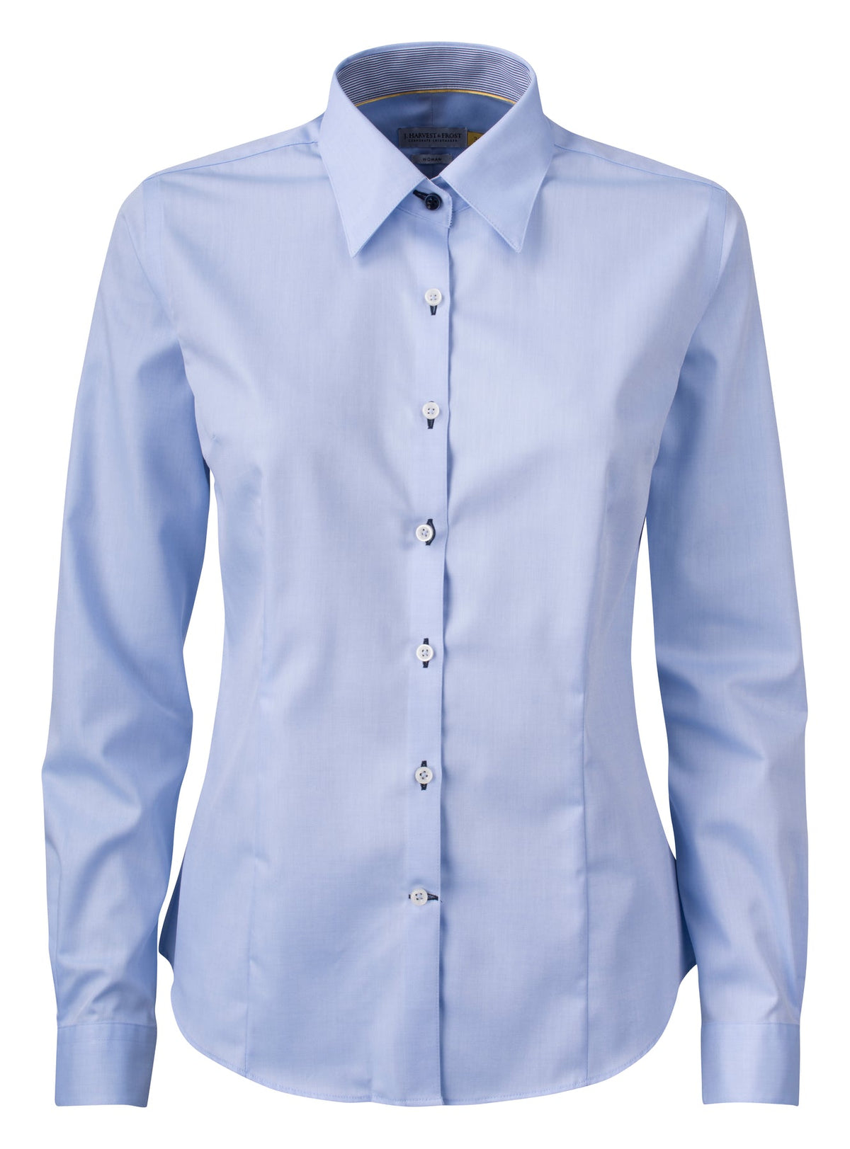 J.Harvest & Frost YB51 Twill Woman Himmelblau/Marineblau, Vorderansicht