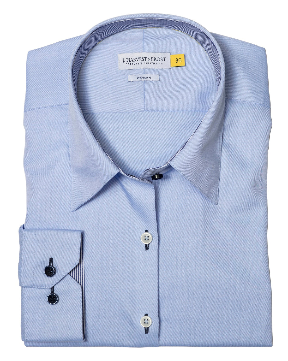 J.Harvest & Frost YB51 Twill Woman Himmelblau/Marineblau, Detailansicht