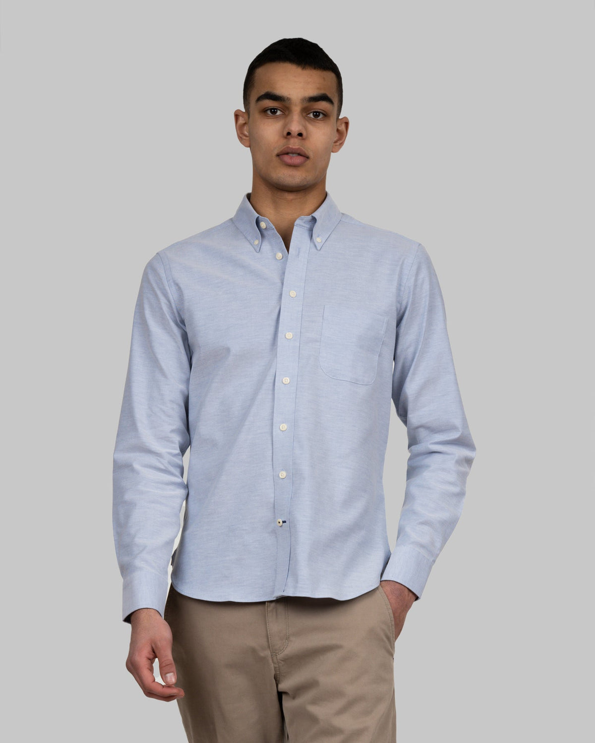 J.Harvest & Frost YB54 Oxford Slim Himmelblau, Produktansicht