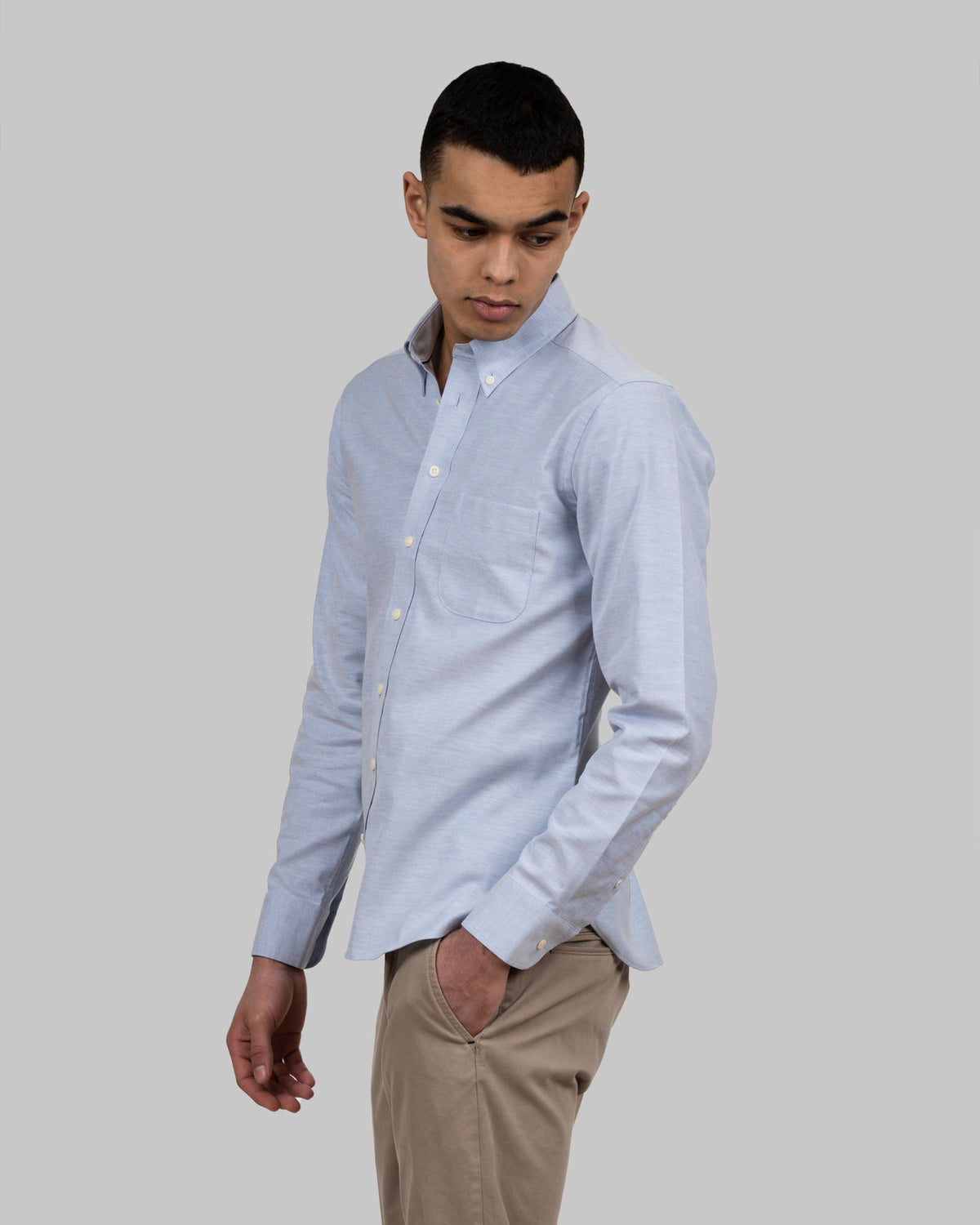 J.Harvest & Frost YB54 Oxford Slim Himmelblau, Produktansicht