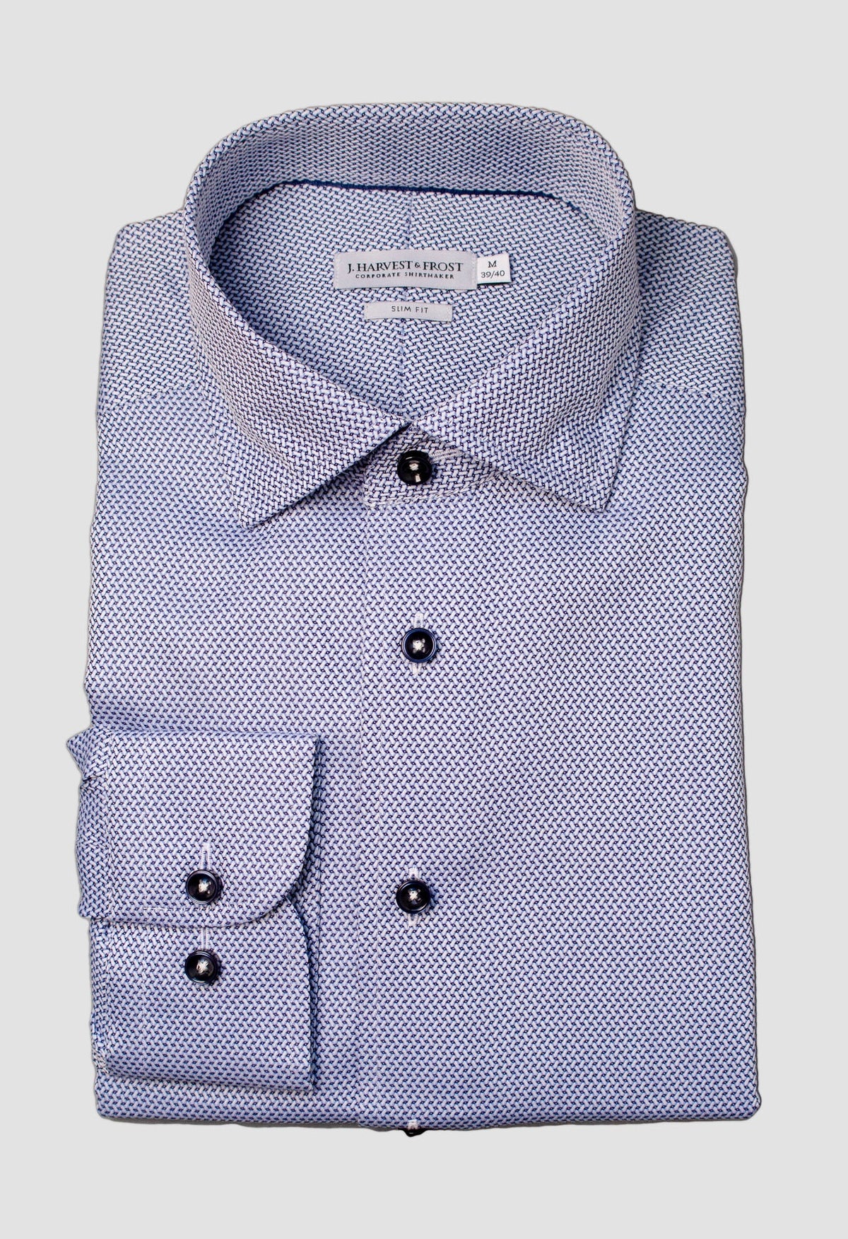 J.Harvest & Frost YB55 Jacquard Slim Mittelblau, Produktansicht