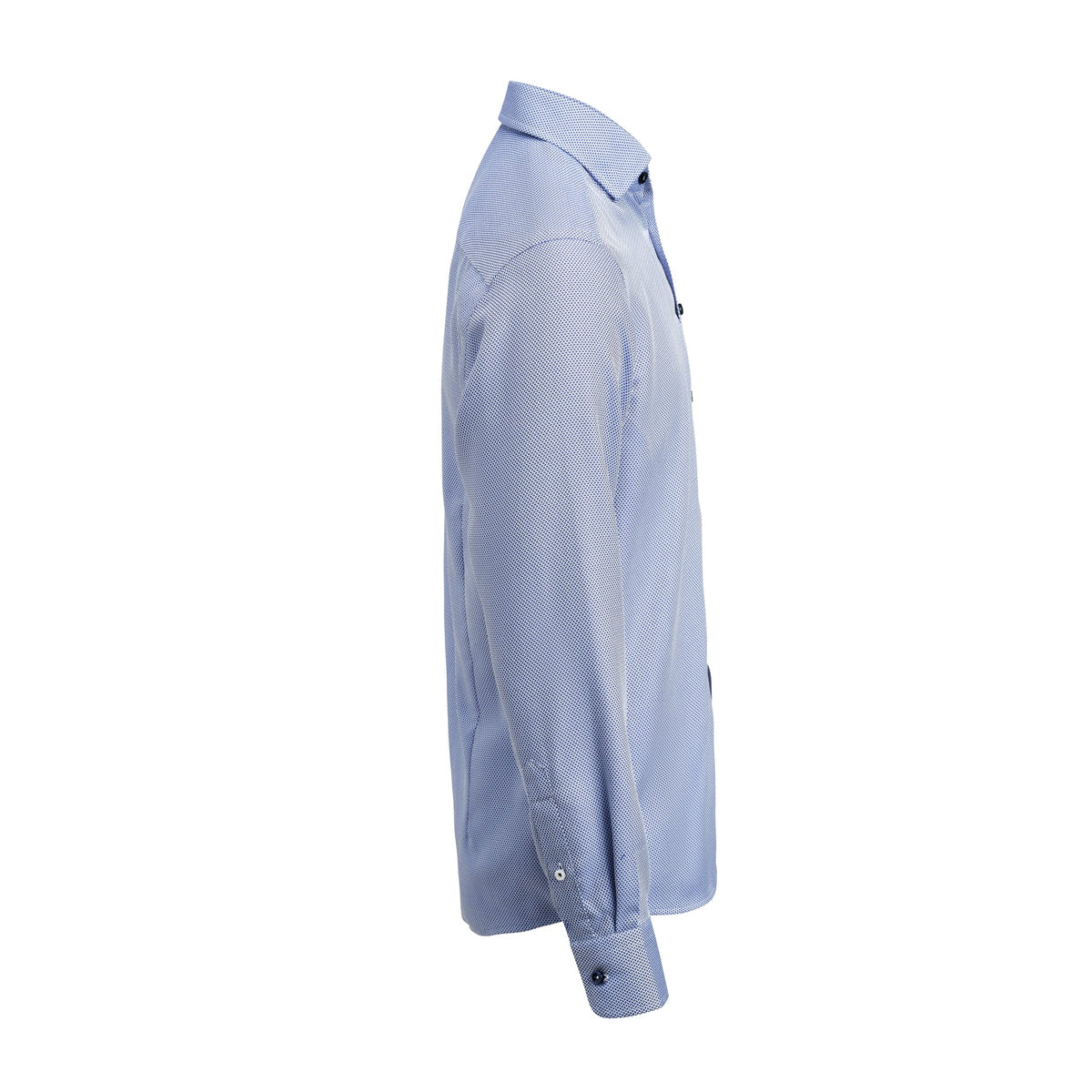 J.Harvest & Frost YB55 Jacquard Slim Mittelblau, Seitenansicht rechts