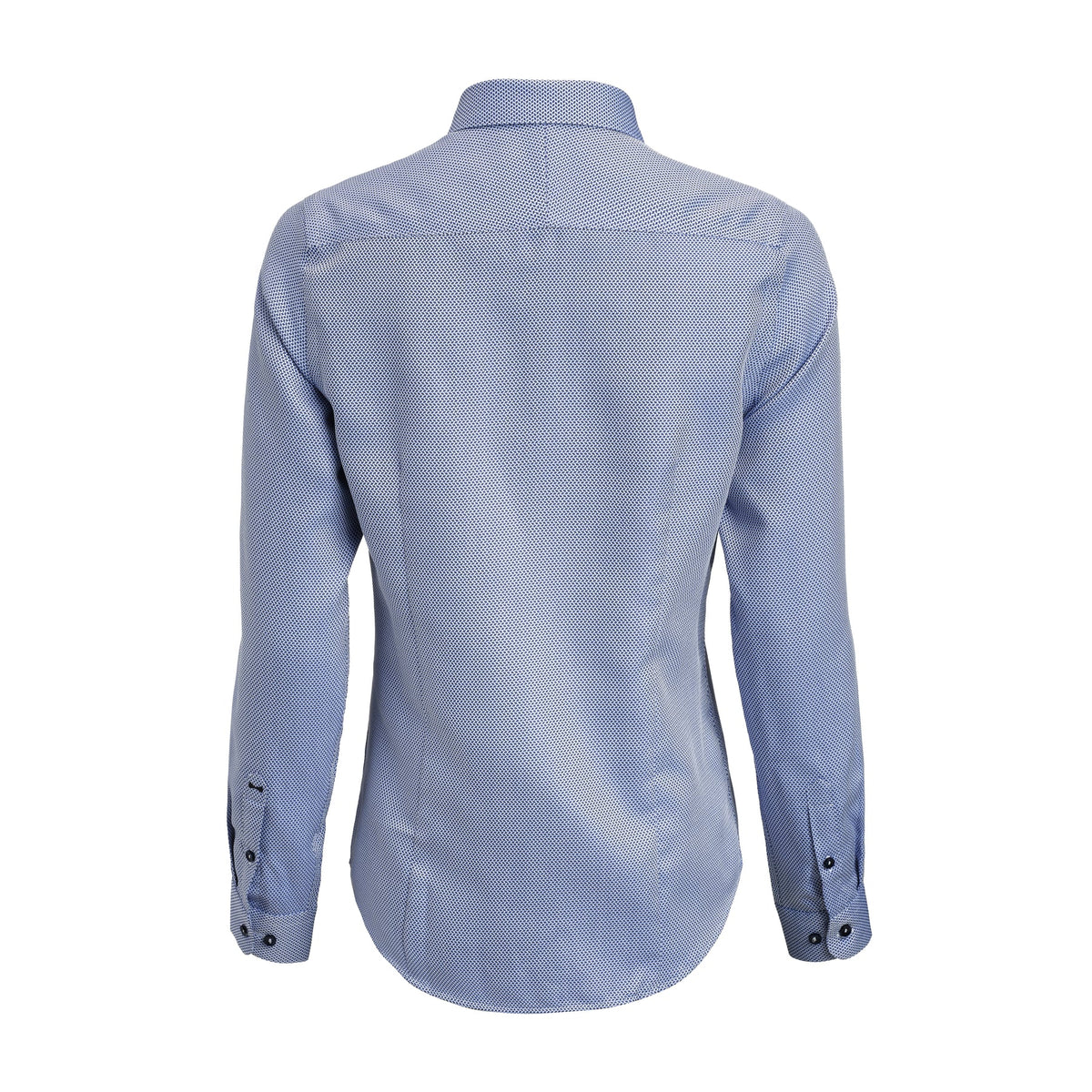 J.Harvest & Frost YB55 Jacquard Woman Contemporary Mittelblau, Rückansicht
