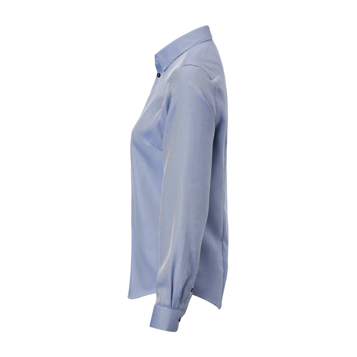 J.Harvest & Frost YB55 Jacquard Woman Contemporary Mittelblau, Seitenansicht links