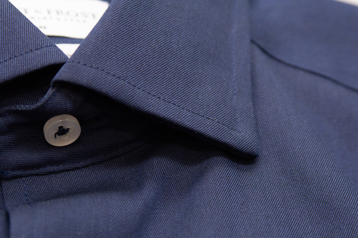 J.Harvest & Frost YB56 Twill Regular Marineblau/Weiss, Detailansicht