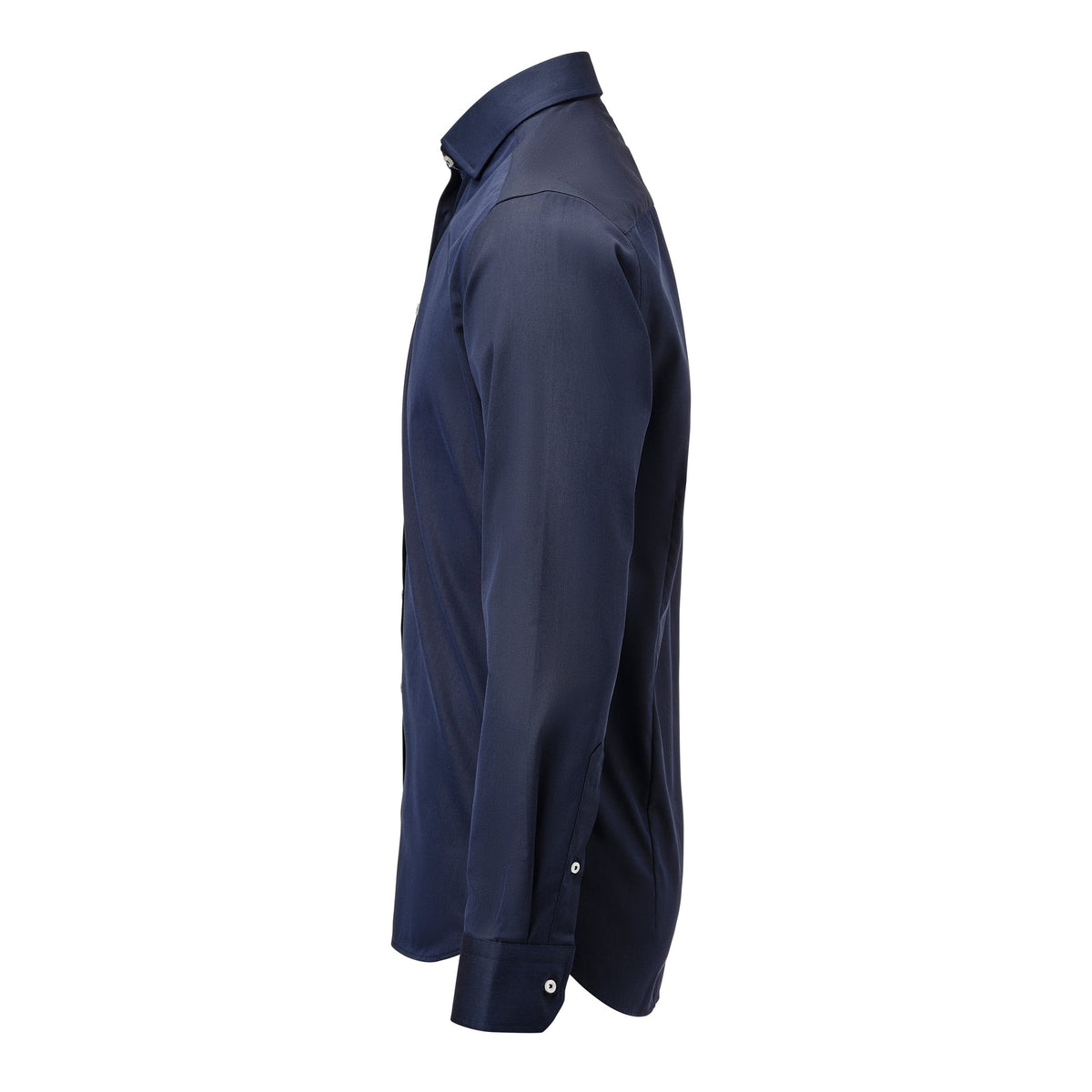 J.Harvest & Frost YB56 Twill Slim Marineblau/Weiss, Seitenansicht links