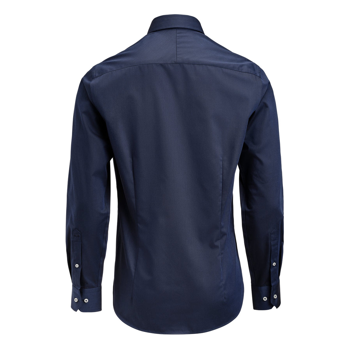J.Harvest & Frost YB56 Twill Slim Marineblau/Weiss, Rückansicht