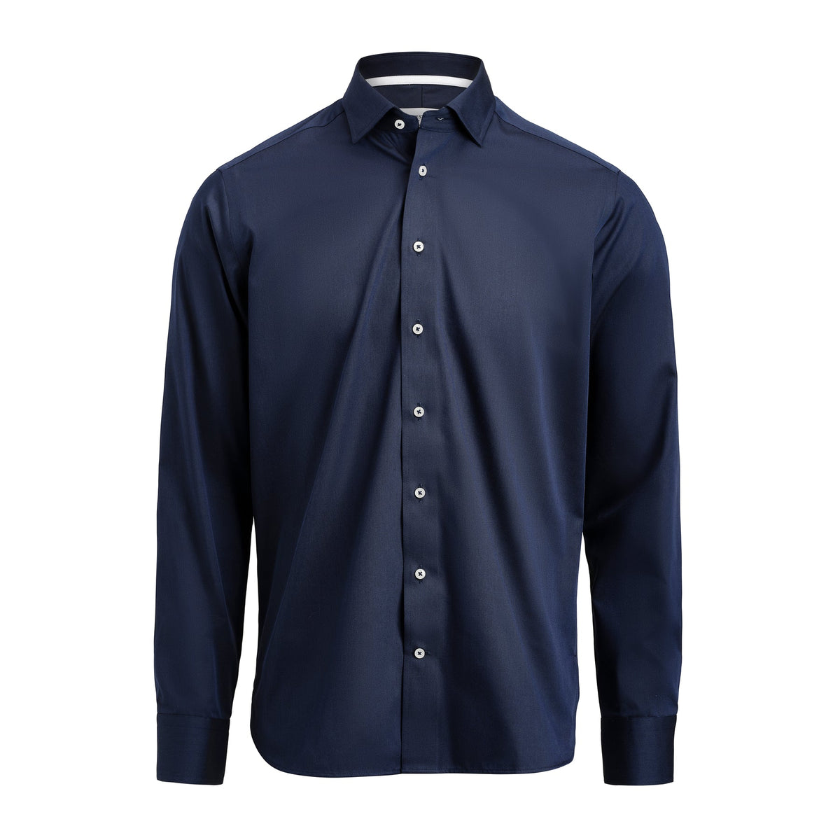 J.Harvest & Frost YB56 Twill Slim Marineblau/Weiss, Vorderansicht